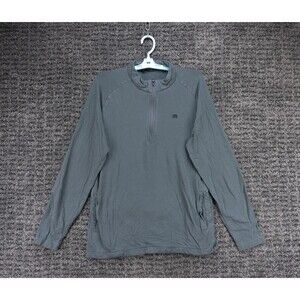 Travis Mathew Sweater Mens Small Gray 1/4 Zip Pullover Stretch Preppy Golf